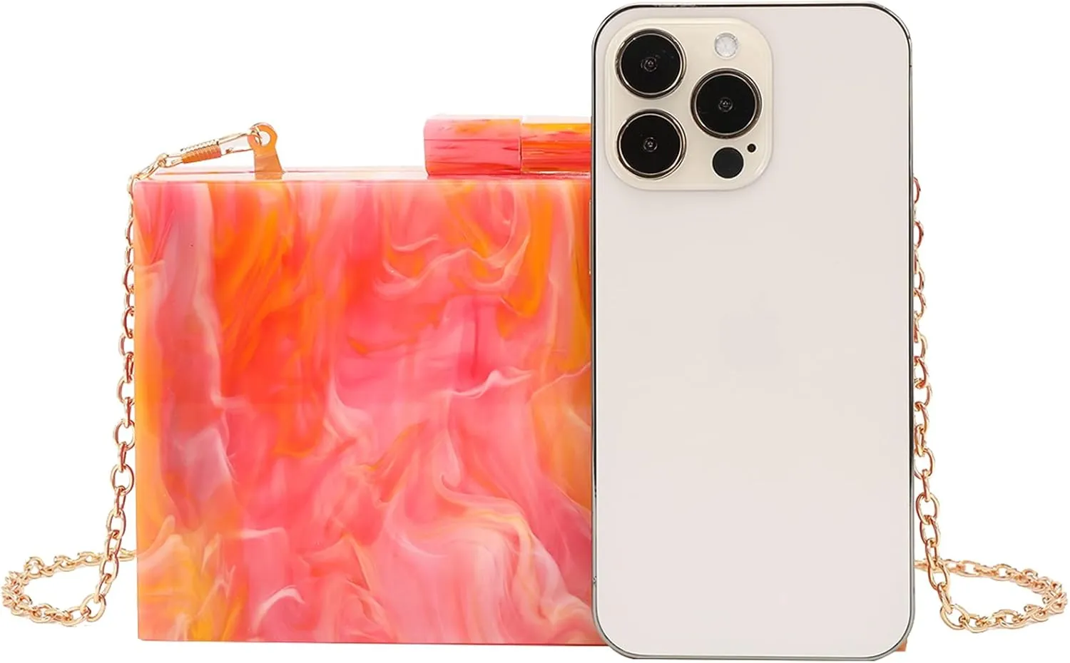 LETODE Acrylic Clutch Bags Purse Perspex Bag Handbags for Women