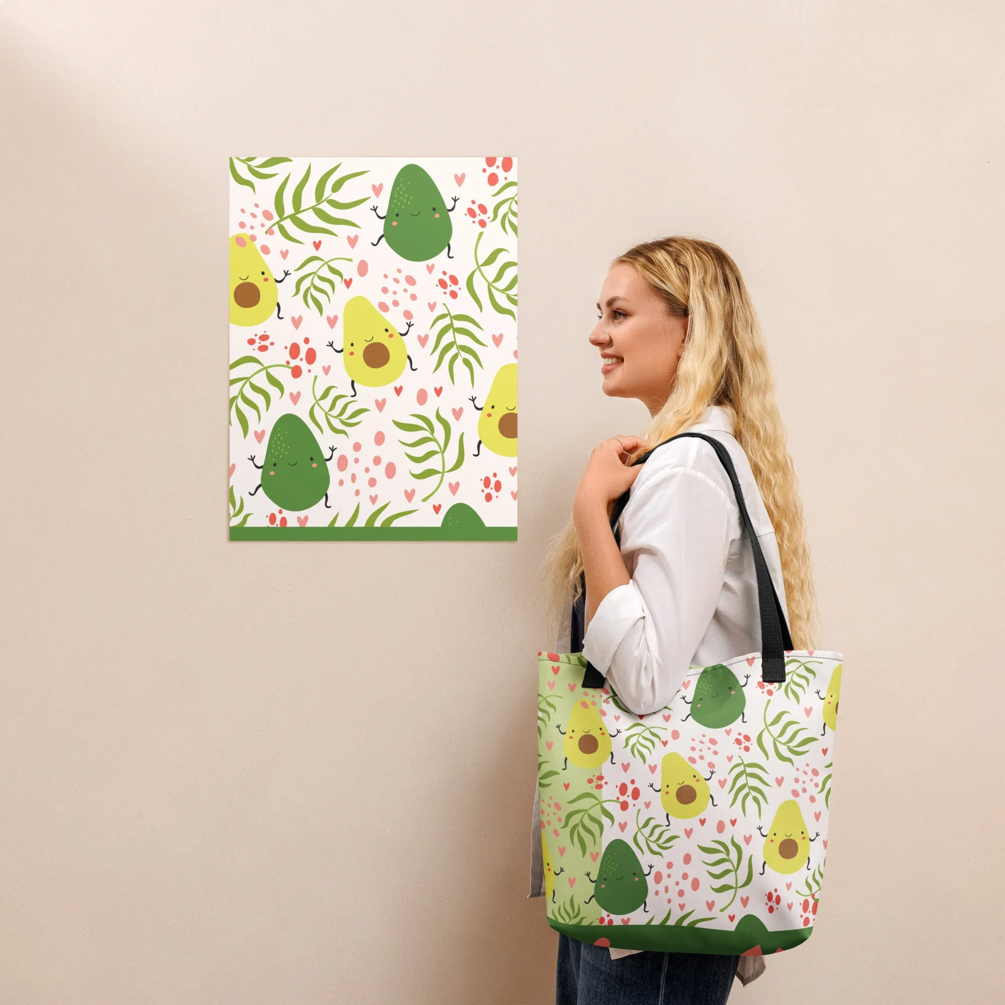 Lets Avocuddle Tote Bag