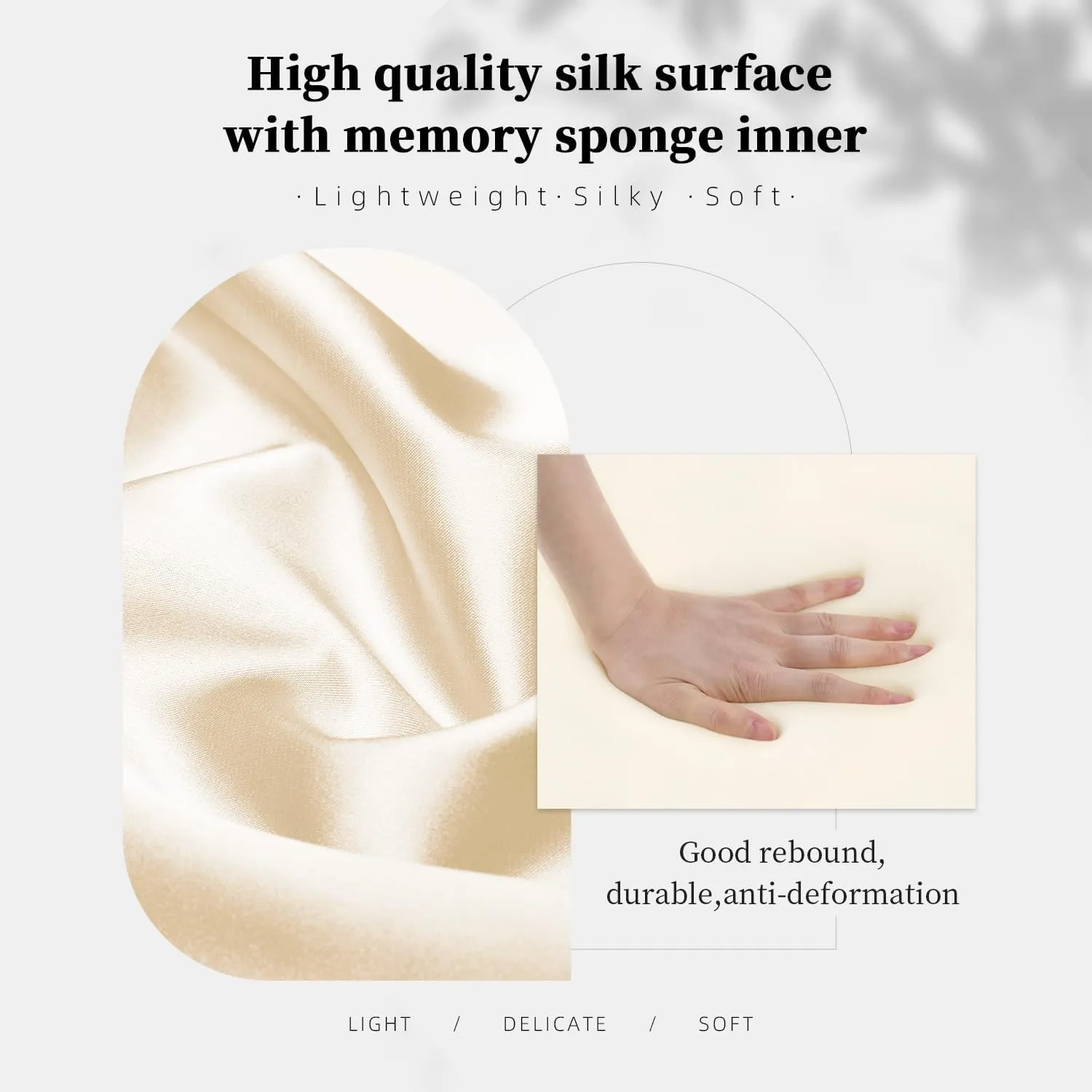 Lindy19 Purse Pillow Insert, Inner Sponge Compatible with Mini Lindy Bags, Luxury Bag Lightweight Shaper with Silky Satins for Women Bags, Soft Memory Foam Inner (Craie, Lindy19)