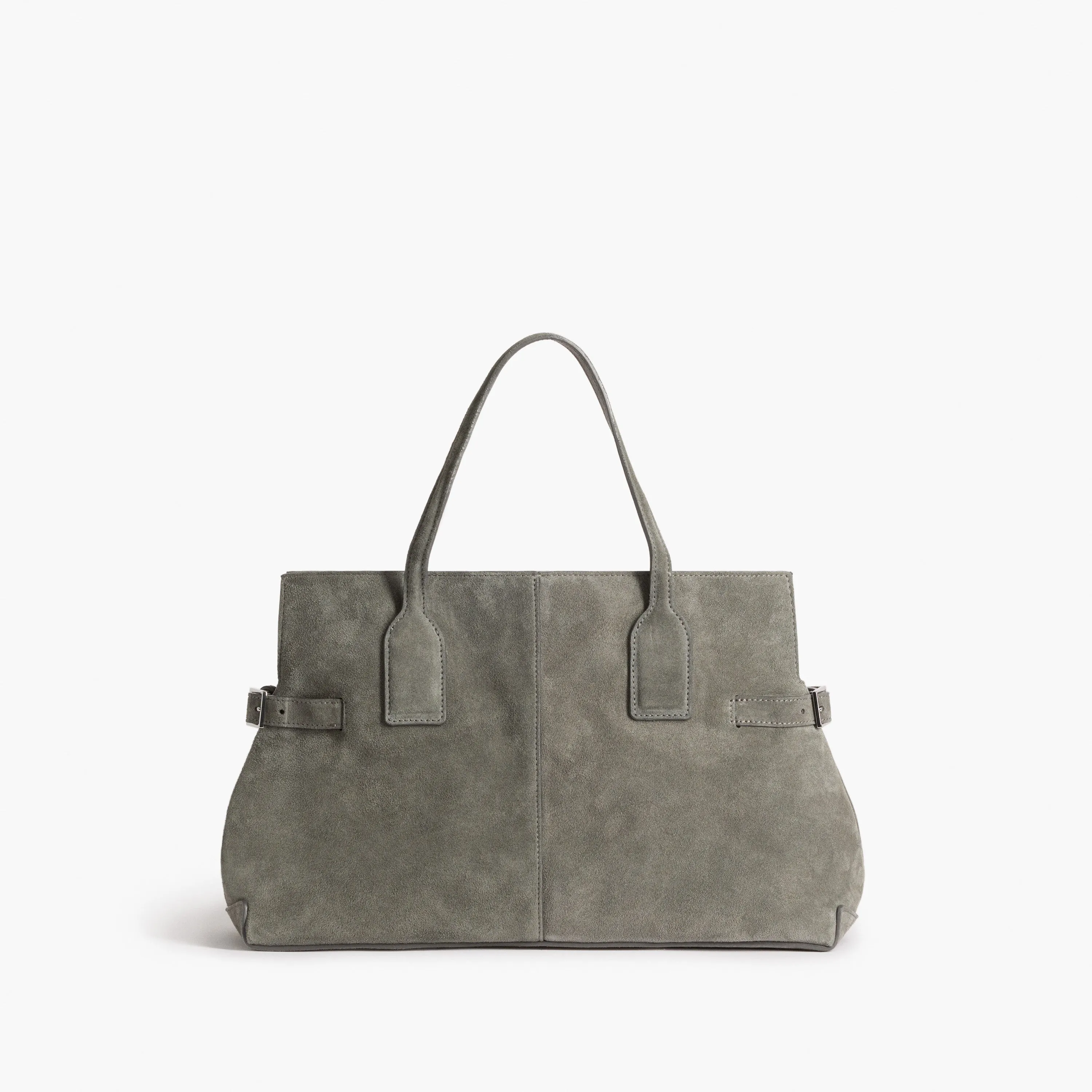 Lisa Bowler Bag Suede Stone Grey