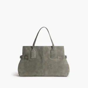 Lisa Bowler Bag Suede Stone Grey