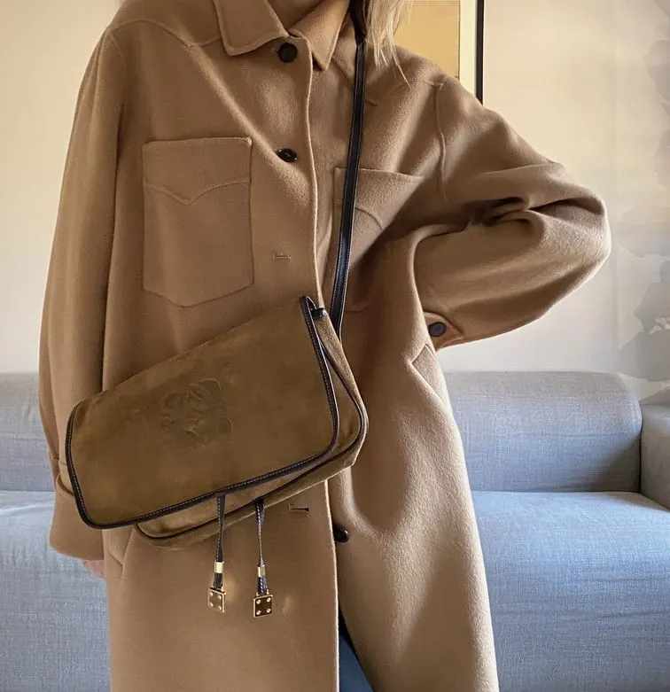 Loewe Vintage Suede Crossbody Bag