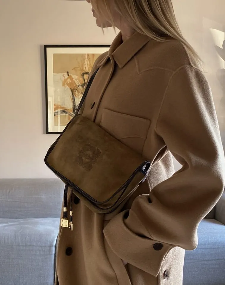 Loewe Vintage Suede Crossbody Bag