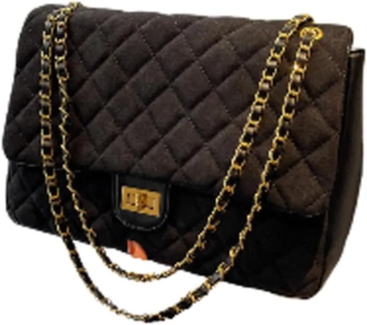 LOGUTIA1pcs Trendy Designer Mini Shoulder Bag Small Chain Leather Fabric Women Small Quilted Cross body Bag