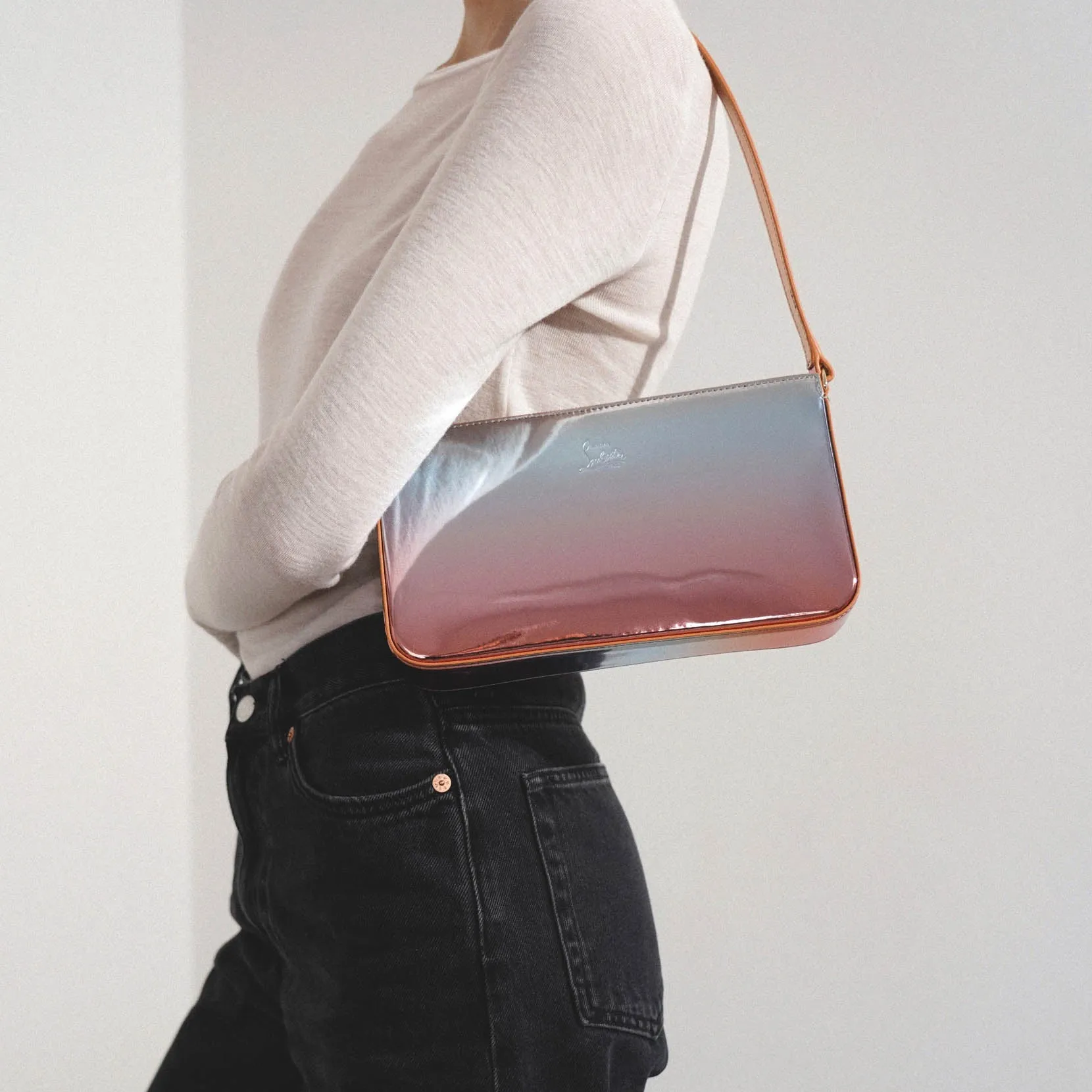 Loubila metallic shoulder bag