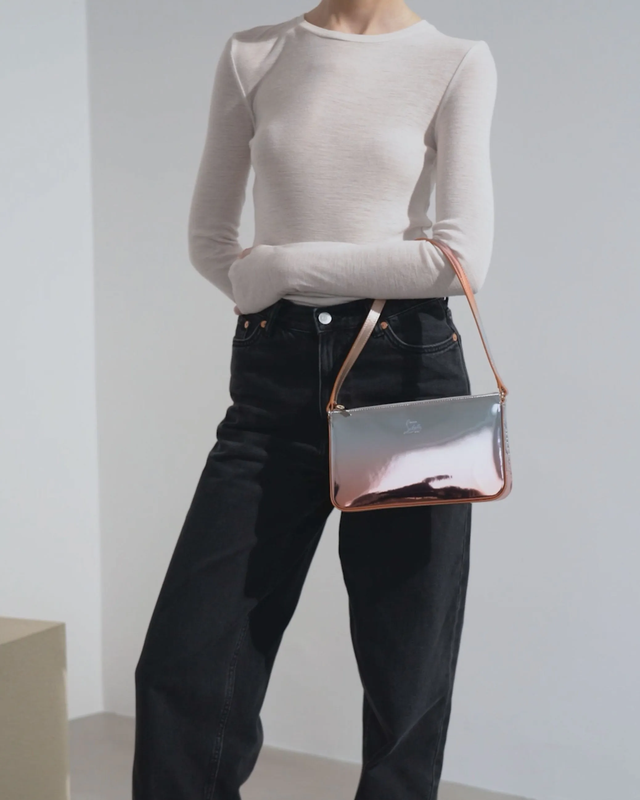 Loubila metallic shoulder bag