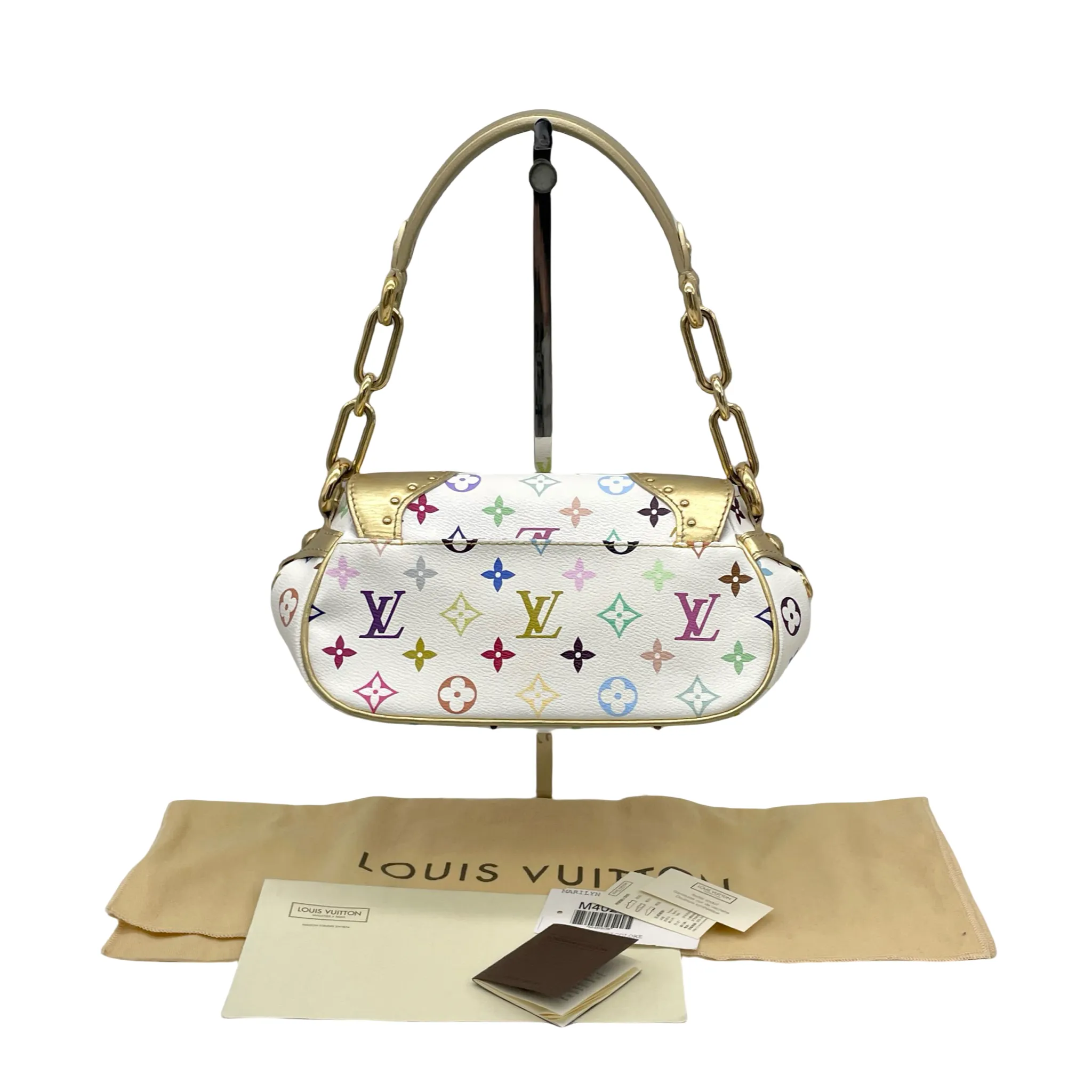 Louis Vuitton Monogram Multicolor White Marine M40206 Shoulder Bag