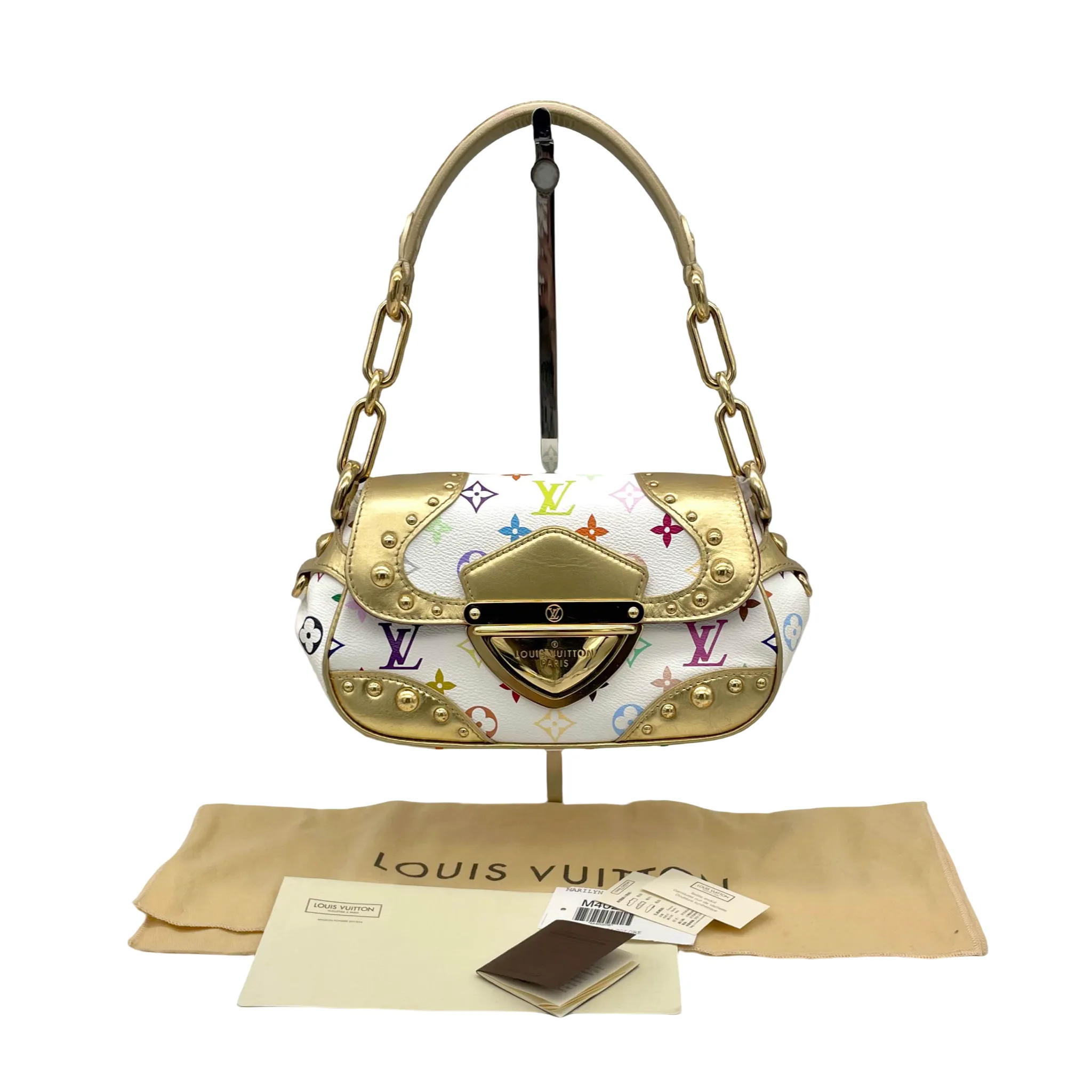 Louis Vuitton Monogram Multicolor White Marine M40206 Shoulder Bag