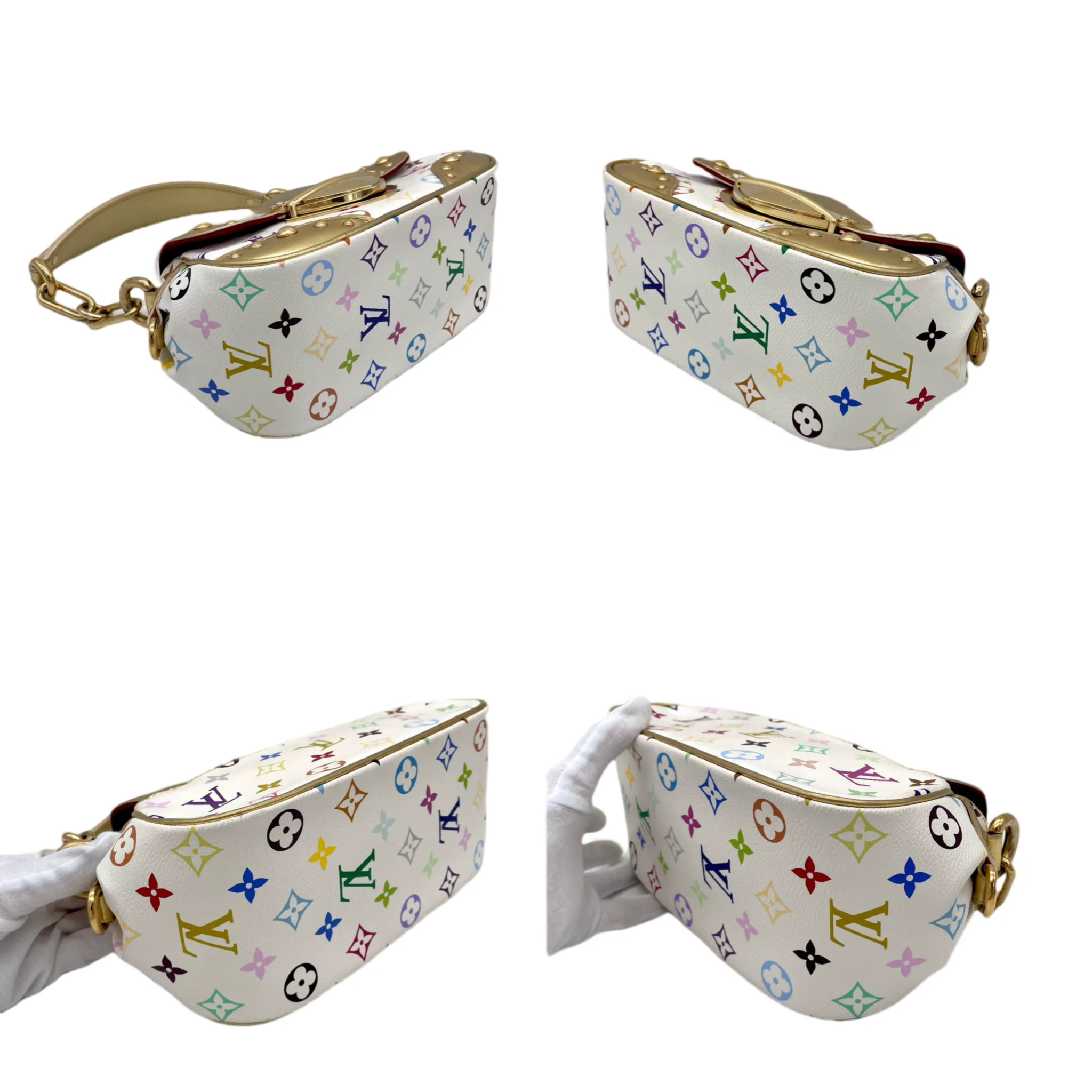 Louis Vuitton Monogram Multicolor White Marine M40206 Shoulder Bag