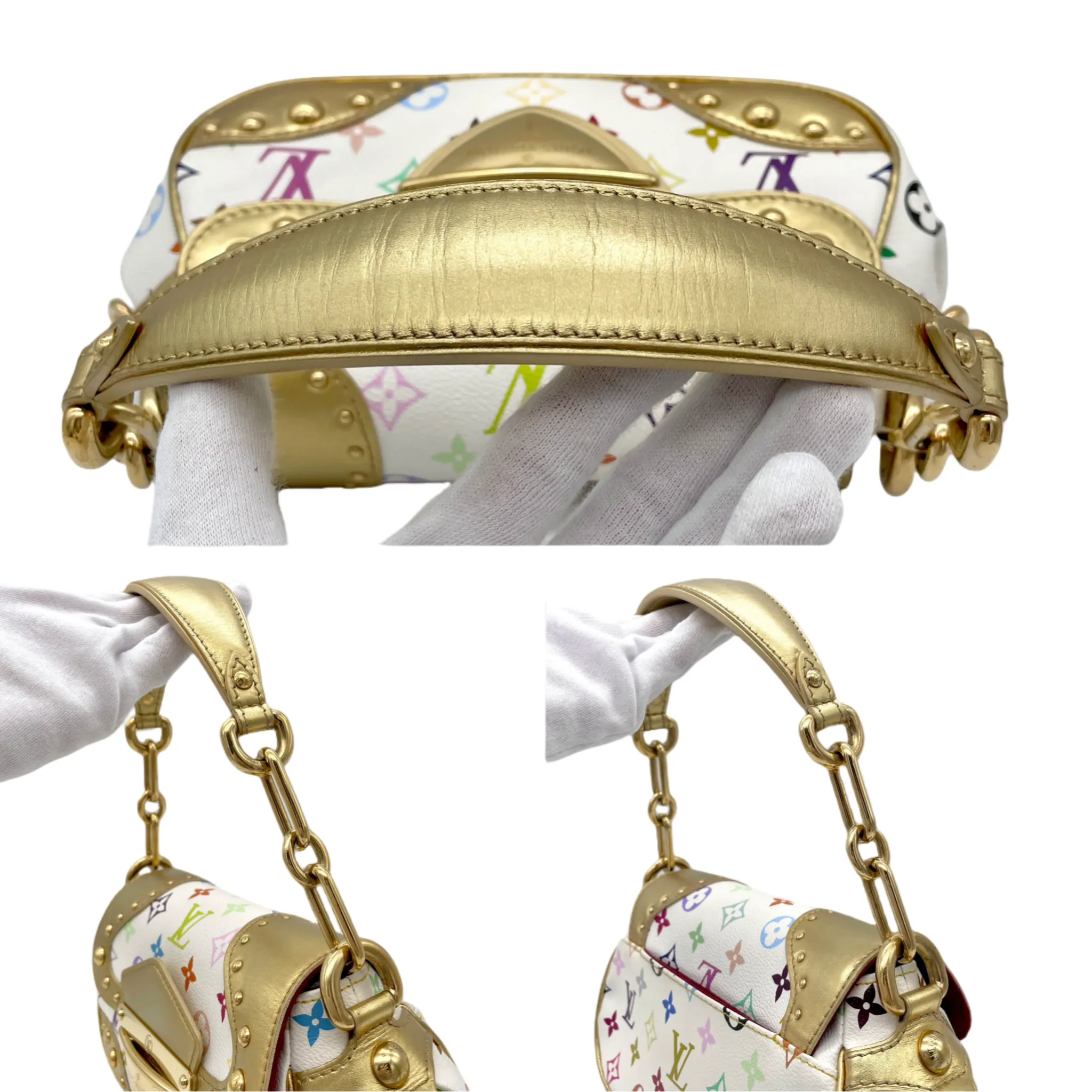 Louis Vuitton Monogram Multicolor White Marine M40206 Shoulder Bag