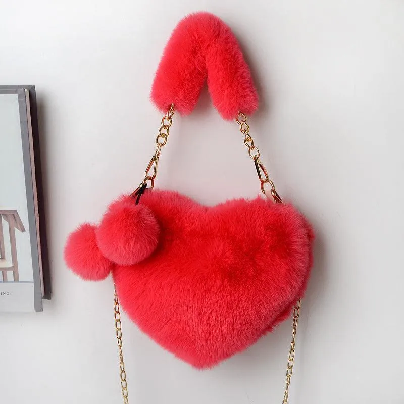 Love Bags Soft Plush Handbag