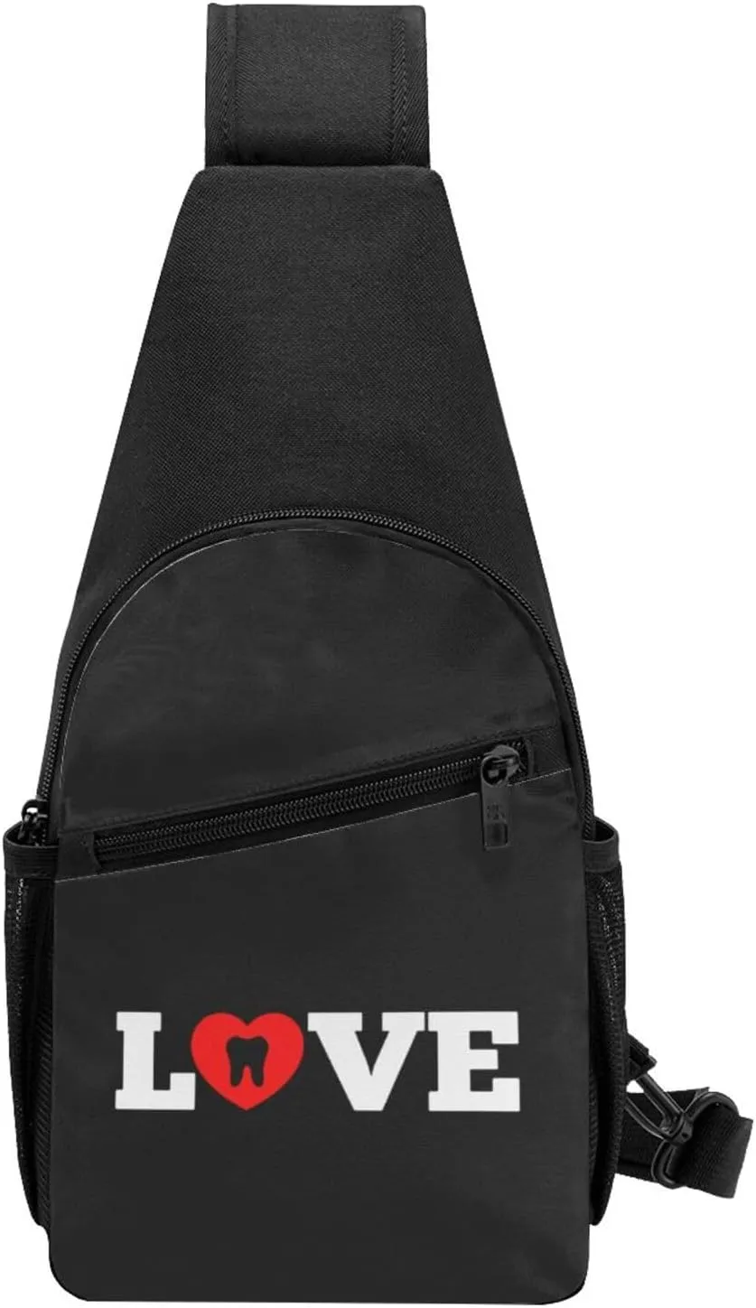 Love Dentist Chest Pack Leisure Shoulder Crossbody Chest Bag