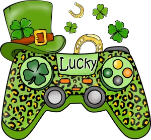 Lucky Game Controller Ready To Press DTF Transfers