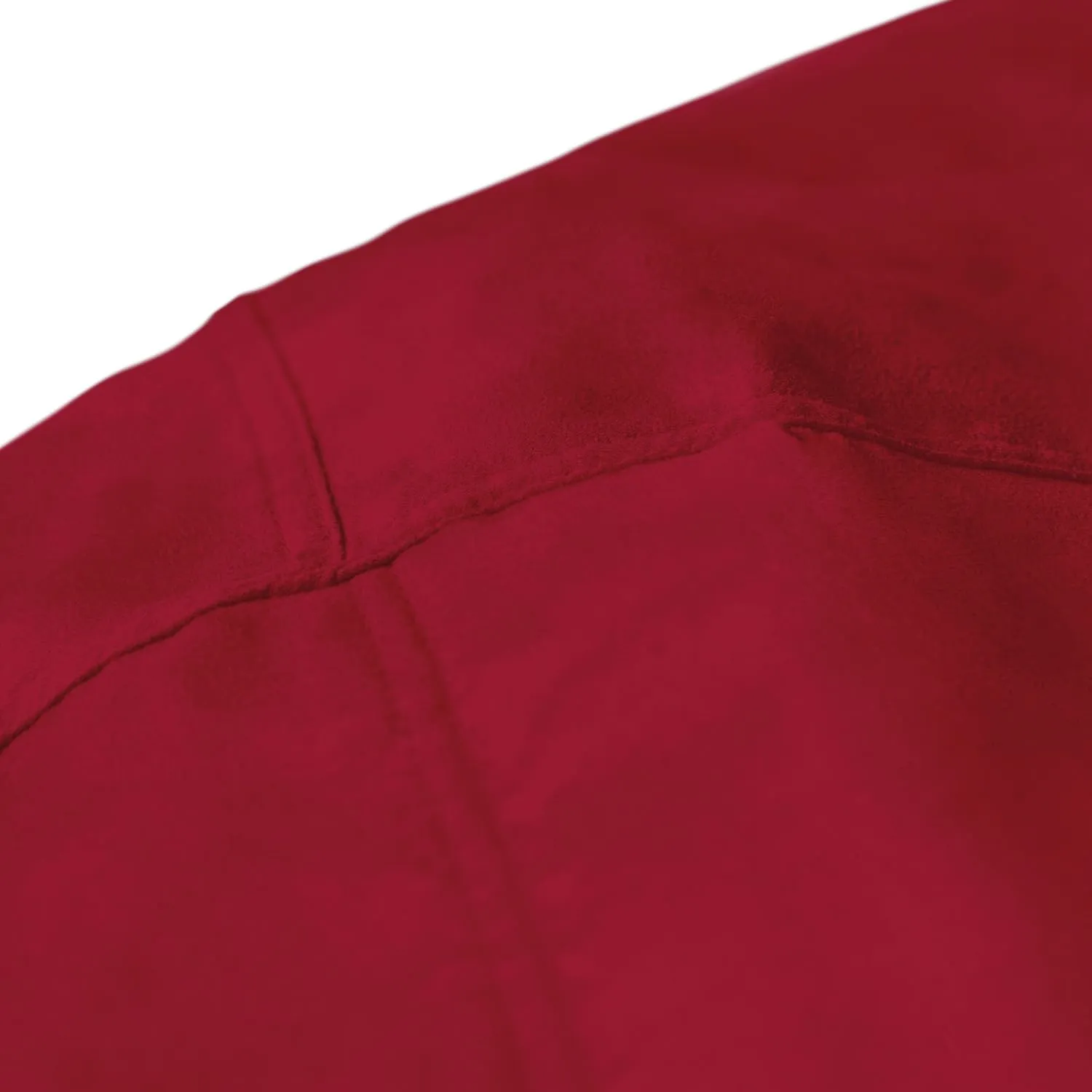 Lumaland Luxurious Giant 7ft Bean Bag Chair with Microsuede Cover - Ultra Soft, Foam Filling, Washable XXL Bean Bag Sofa for Kids, Teenagers, Adults - Sack Chair for Dorm, Family Room - Red