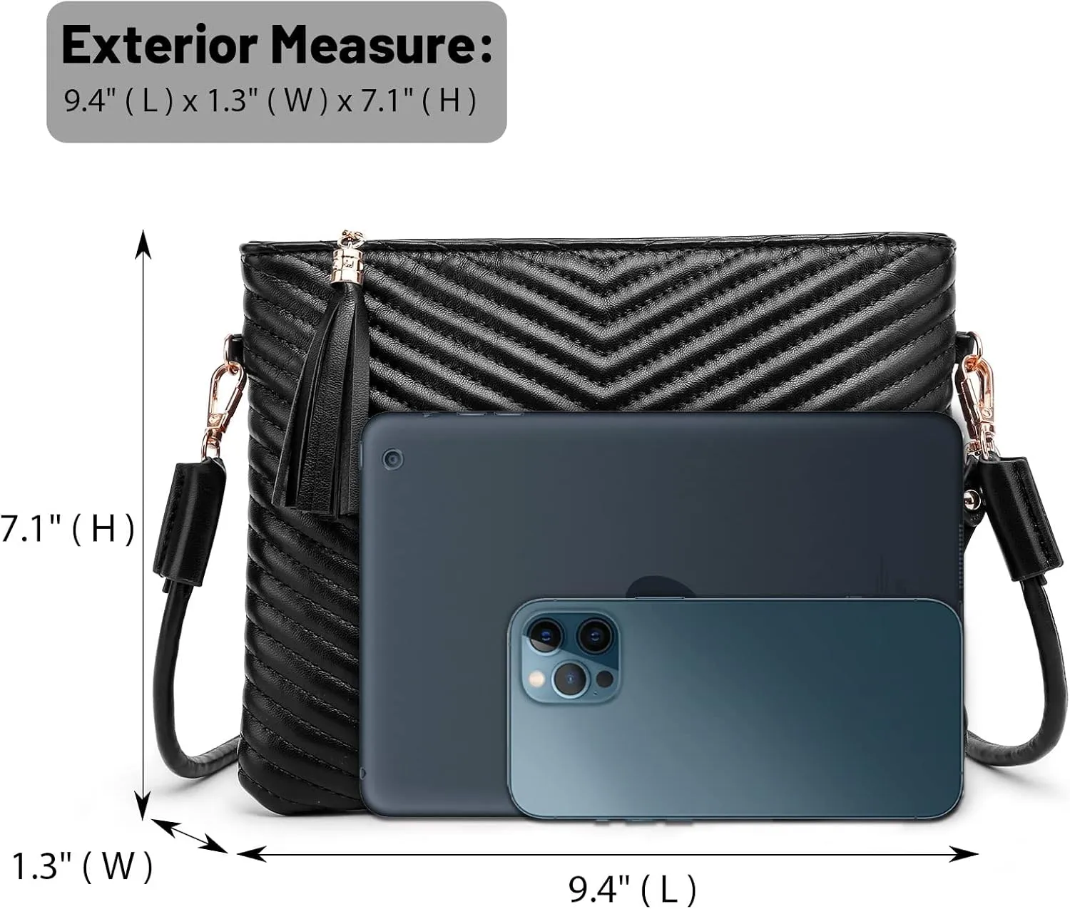 LYPULY Small Crossbody Bags for Women, Trendy Vegan Leather Shoulder Purses, Clutch Wallet with Wristlet Strap