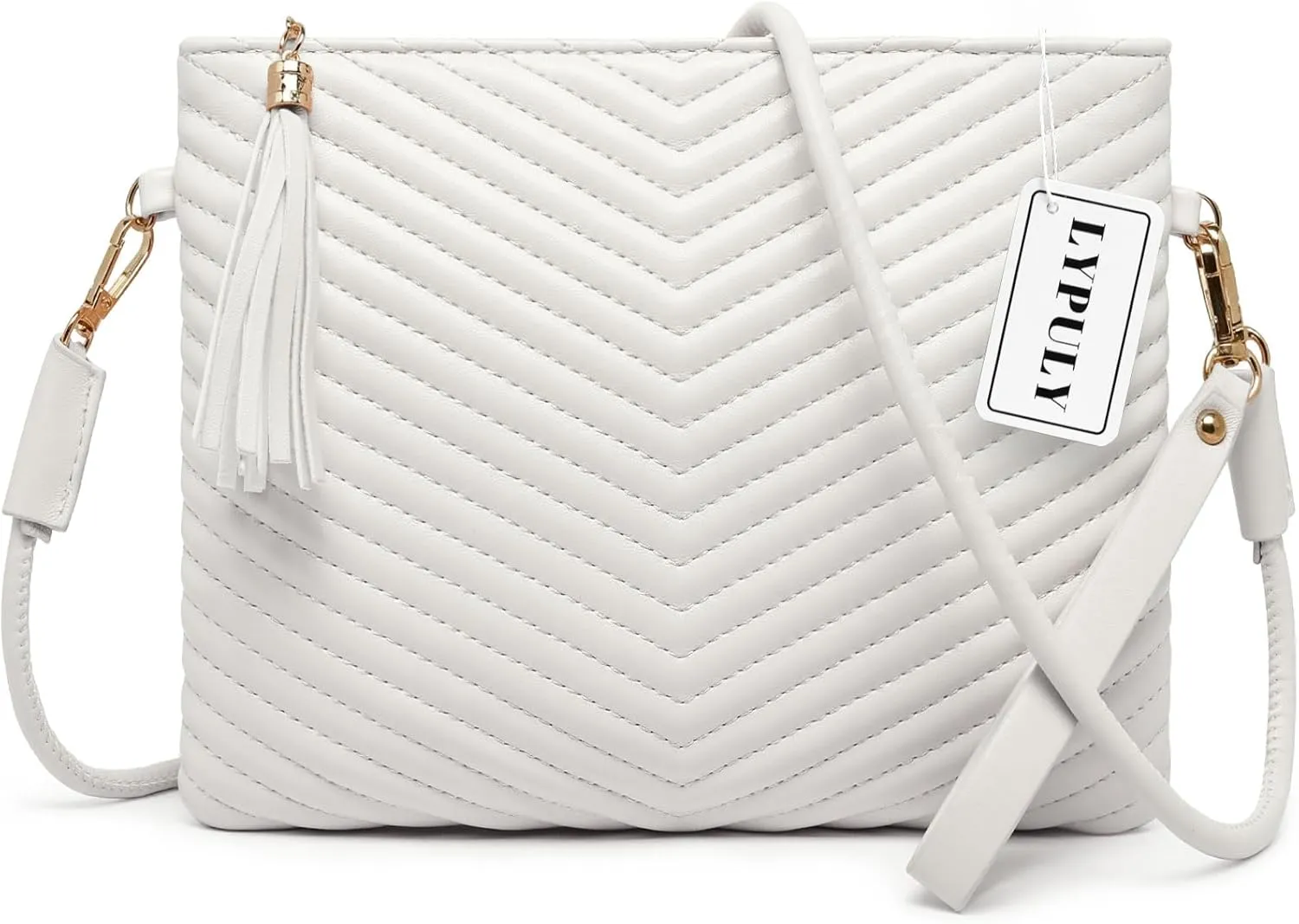 LYPULY Small Crossbody Bags for Women, Trendy Vegan Leather Shoulder Purses, Clutch Wallet with Wristlet Strap