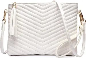 LYPULY Small Crossbody Bags for Women, Trendy Vegan Leather Shoulder Purses, Clutch Wallet with Wristlet Strap