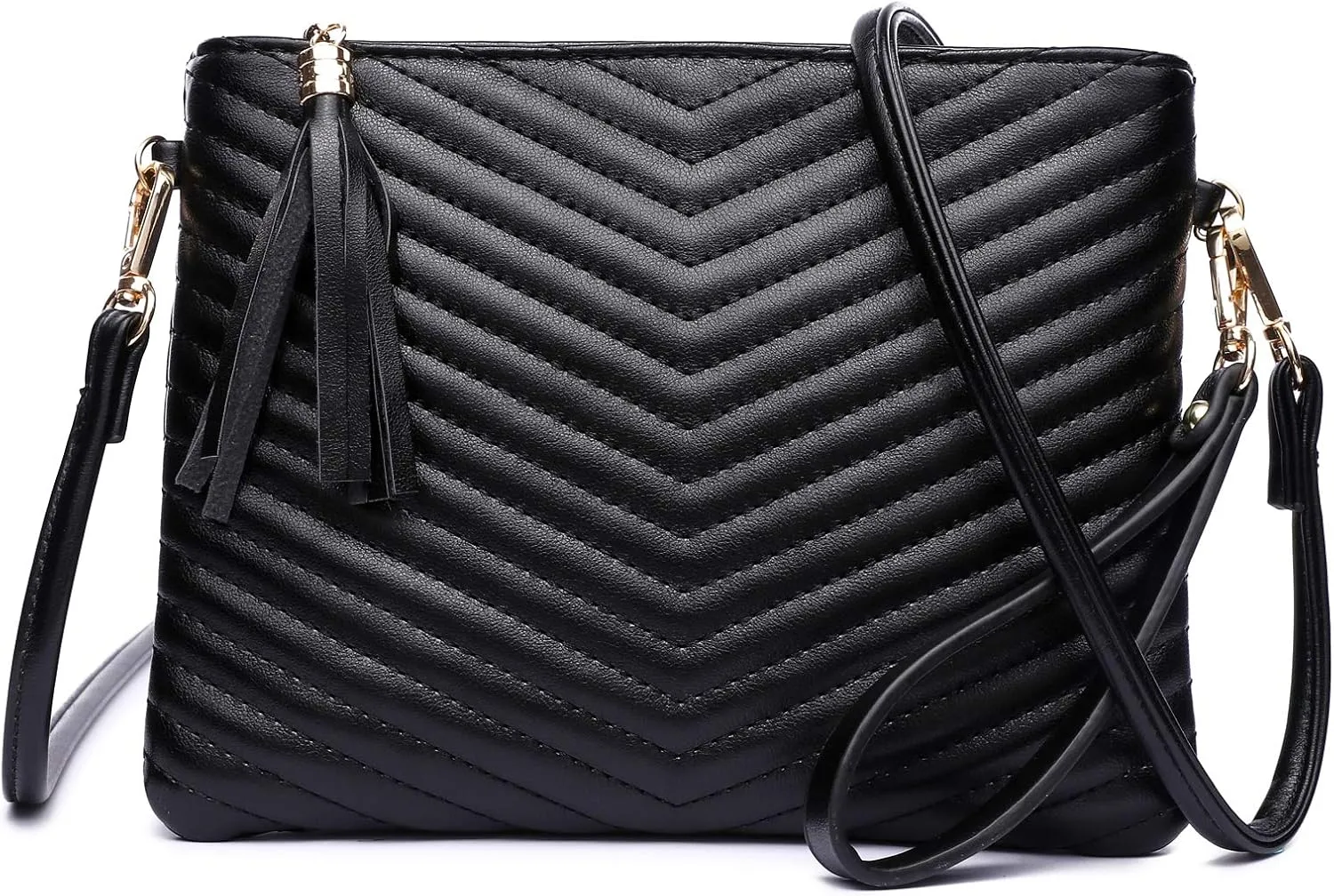 LYPULY Small Crossbody Bags for Women, Trendy Vegan Leather Shoulder Purses, Clutch Wallet with Wristlet Strap