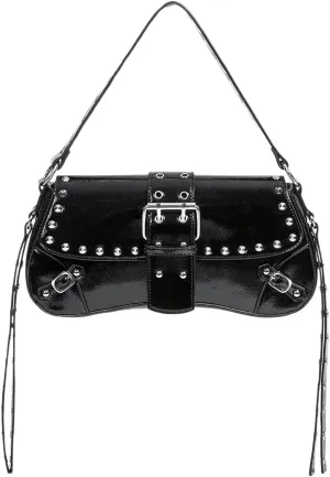 MakeMeChic Women's Shoulder Bags Y2K PU Leather Clutch Small Purse Hobo Bags
