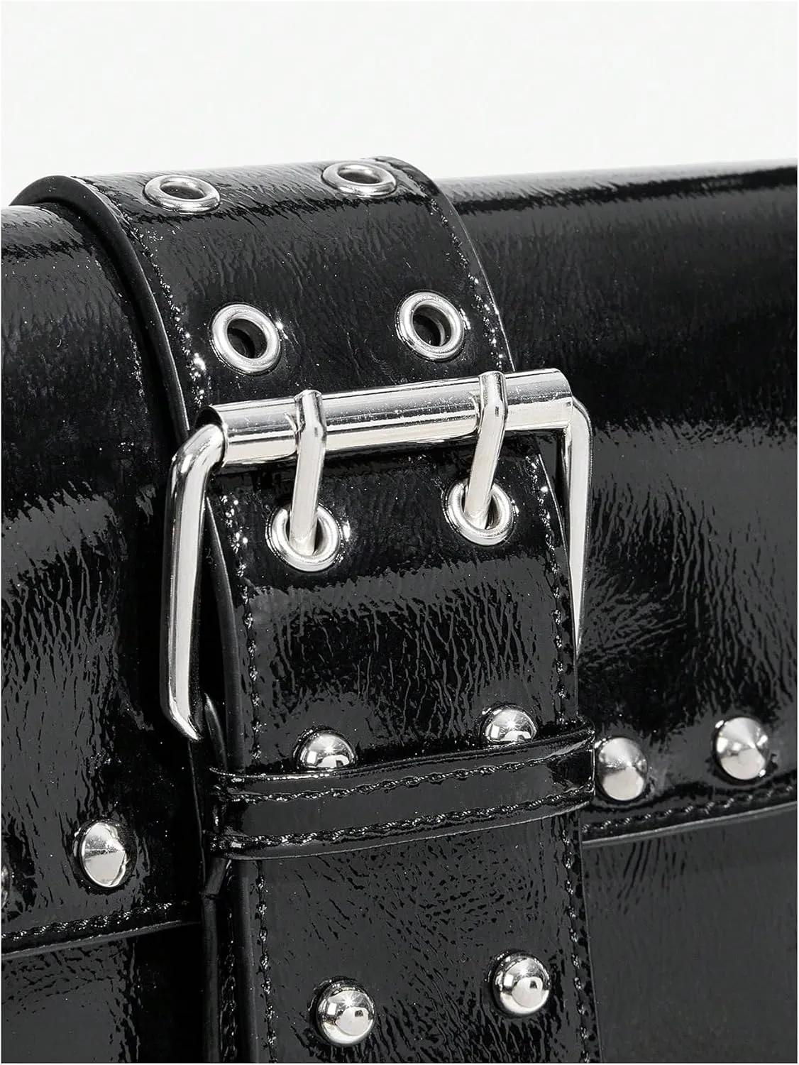 MakeMeChic Women's Shoulder Bags Y2K PU Leather Clutch Small Purse Hobo Bags