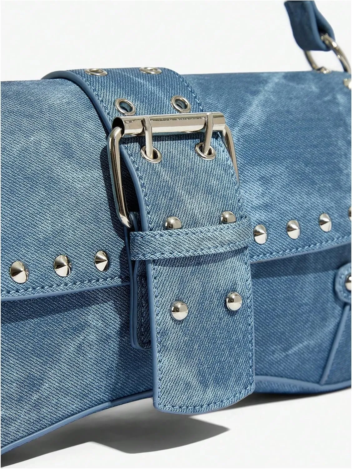 MakeMeChic Women's Shoulder Bags Y2K PU Leather Clutch Small Purse Hobo Bags