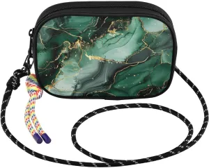 Marble Gold Green Small Crossbody Bags for Women Cell Phone Purses Women's Shoulder Handbag Wallet Purse