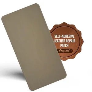 MastaPlasta Self-Adhesvie Premium Leather Repair Patch - Beige 8" x 4" (20 x 10 cm). Instant Upholstery-Quality Patch for Sofas, Car Interiors, Bags, Vinyl & More