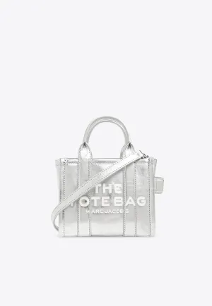 Metallic Leather Tote Bag