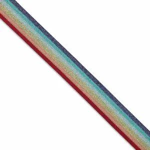 Metallic Rainbow Webbing 1.5" Wide