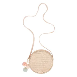 Mimi & Lula Pom Pom Charm Cross Body Bag - Natural