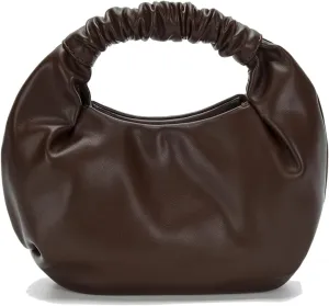 Mini Hobo Tote Bags for Women Soft Leather Clutch Purses for Women Cloud-Shaped Top Handle Bags