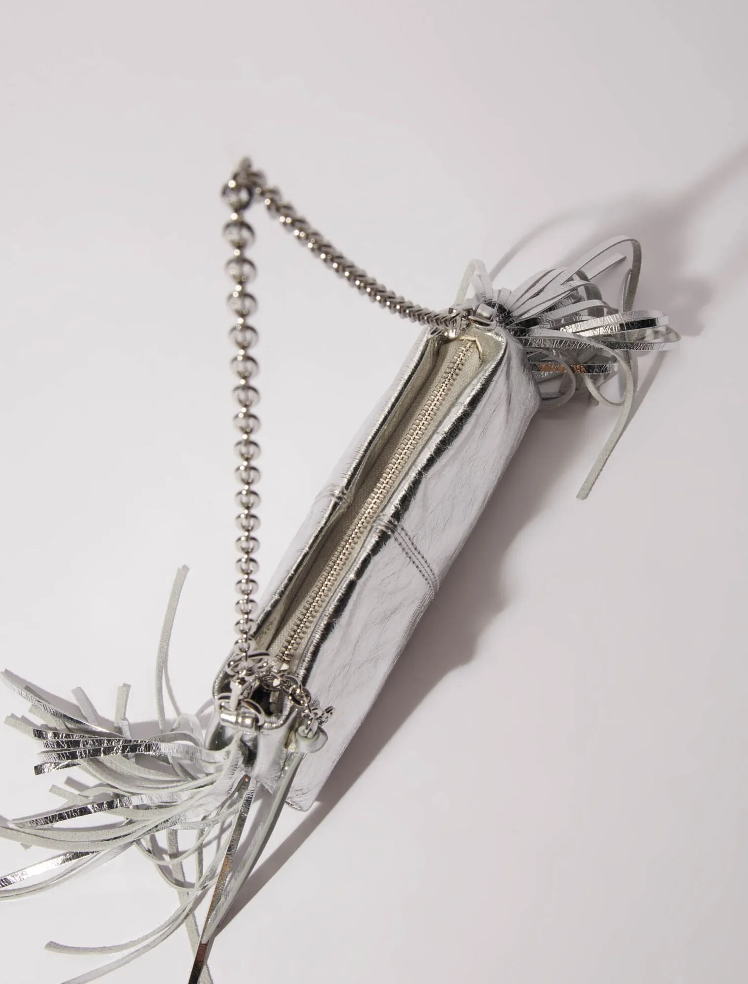 Miss m leather clutch bag
