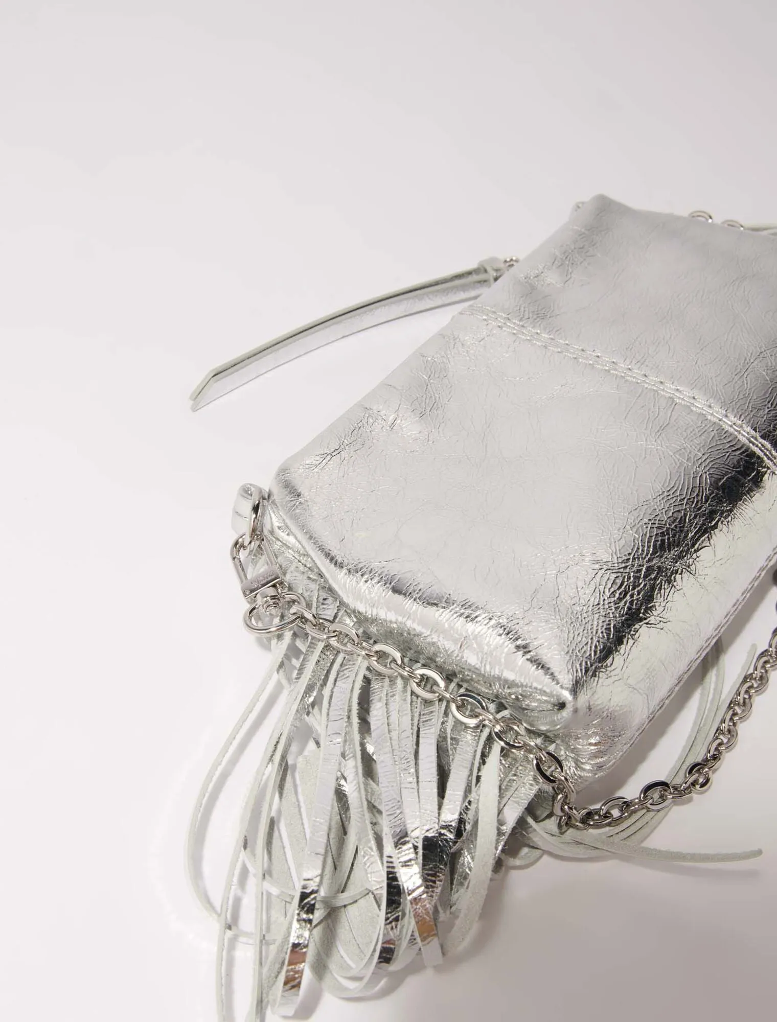 Miss m leather clutch bag