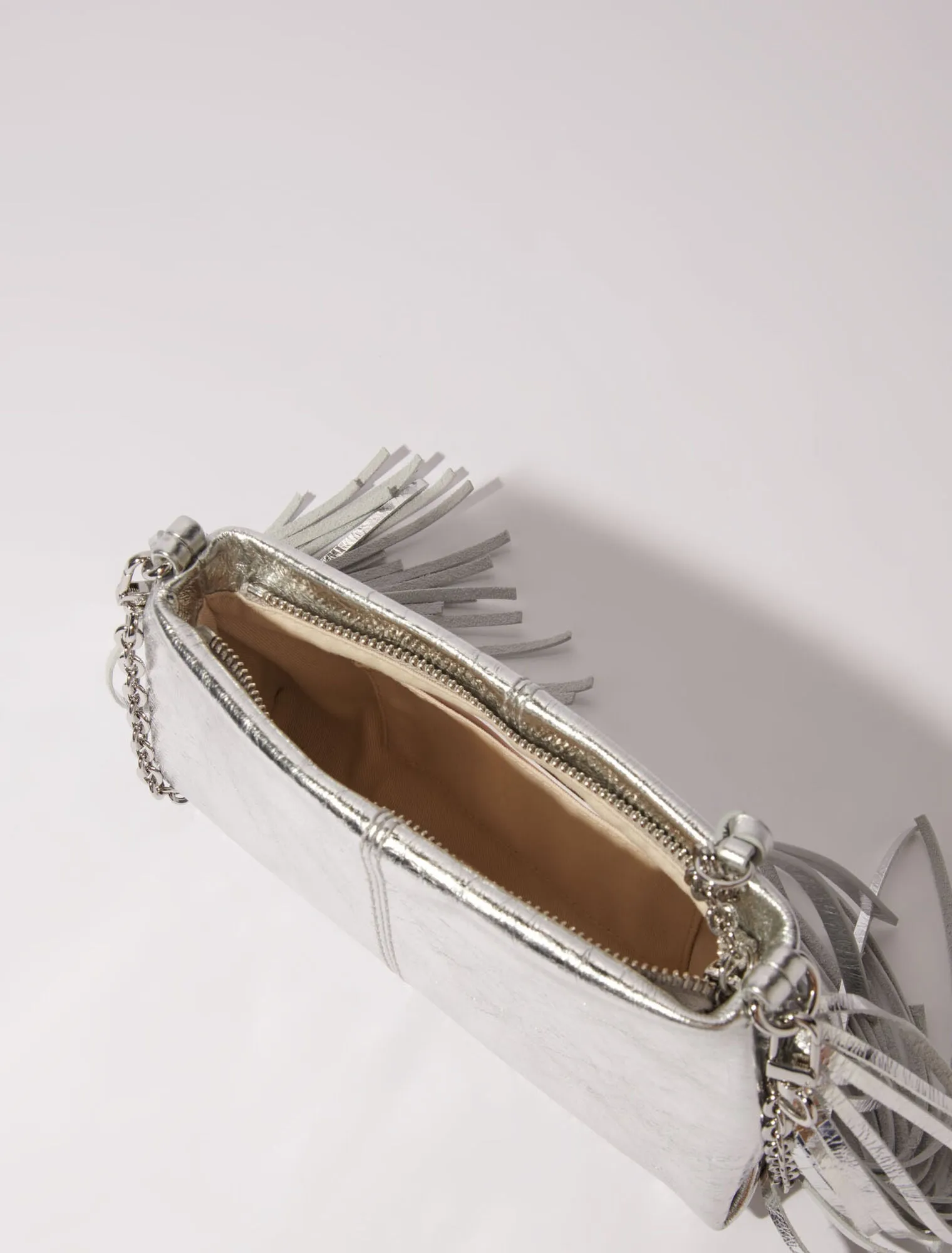 Miss m leather clutch bag