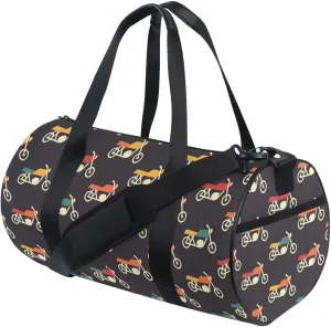 MNSRUU Sports Duffel Bags, Colorful Minimalist Motorcycles Athletic Gym Bag Overnight Workout Travel Tote Luggage for Men Women Yoga