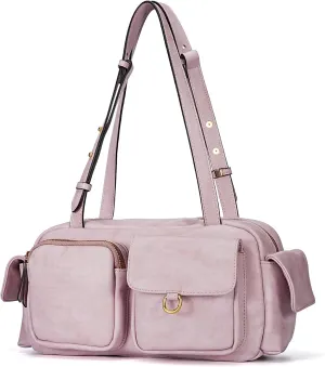 molshine Women's Shoulder Bags, Y2k Retro Hobo Clutch Purses, Multipocket Soft Punk Satchel Tote Handbags