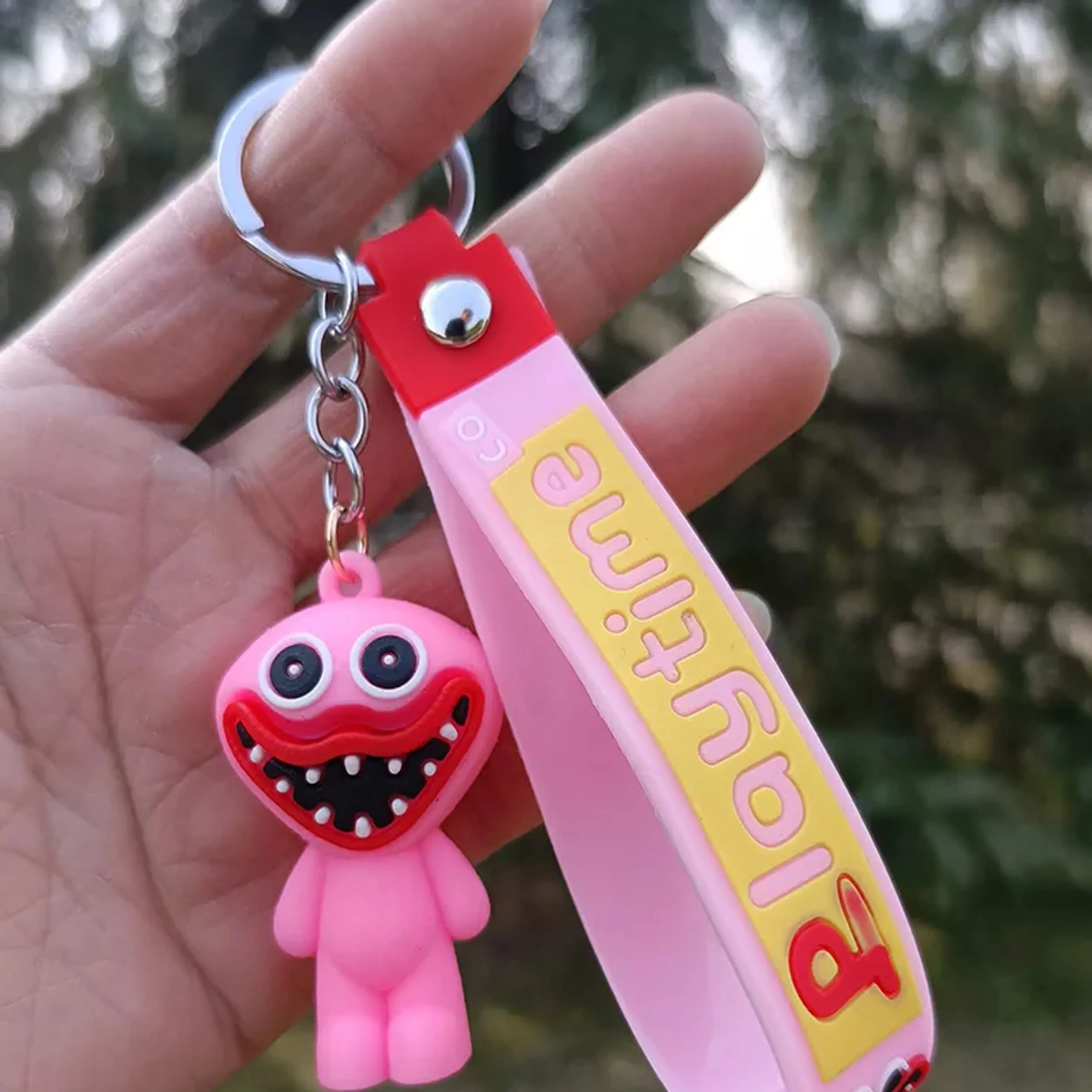 Monster Poppy Smiley Keychains