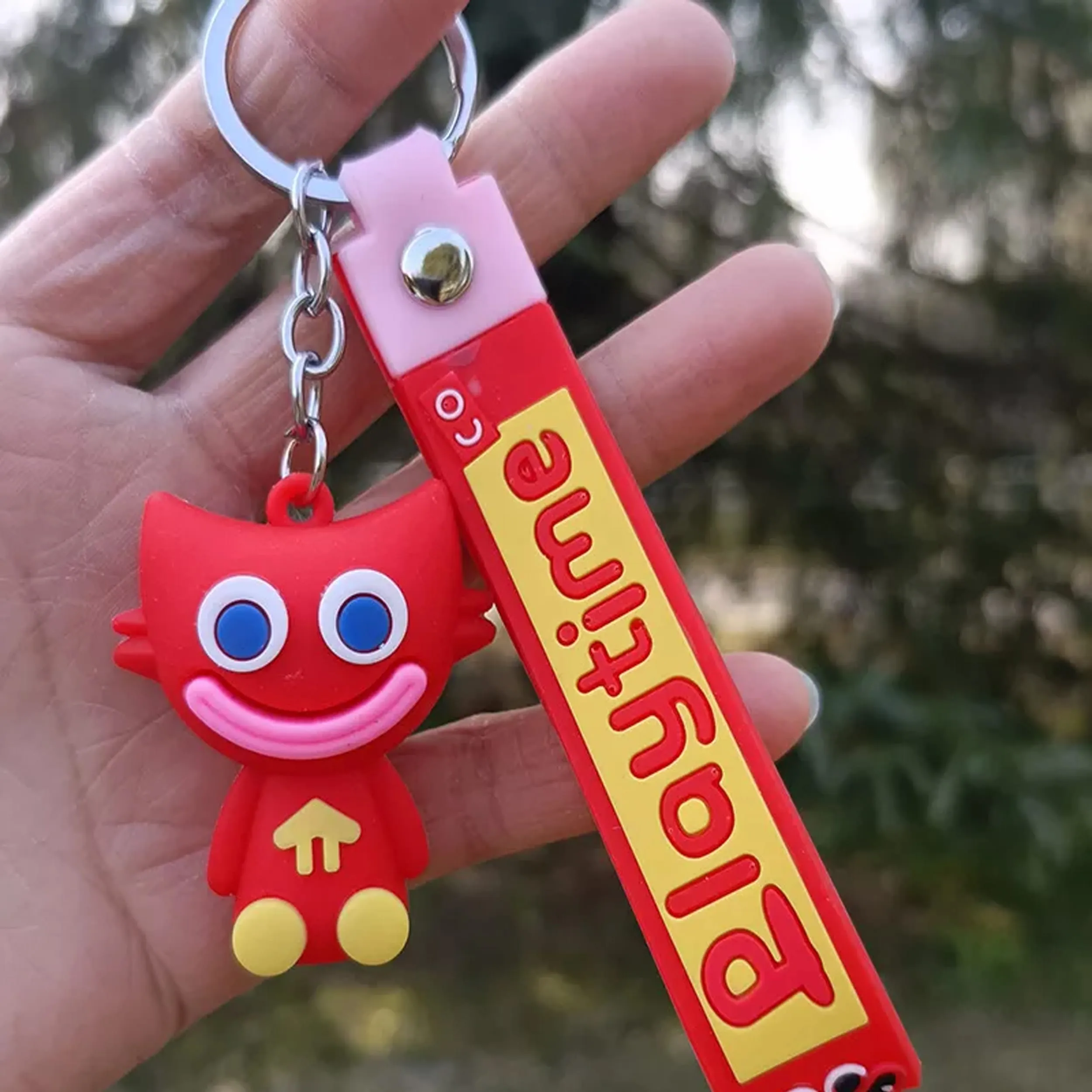 Monster Poppy Smiley Keychains