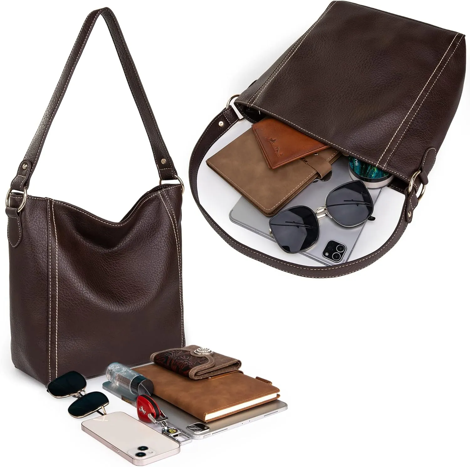 Montana West Purse for Women Trendy Soft Shoulder Purses and Handbags Hobo Bags