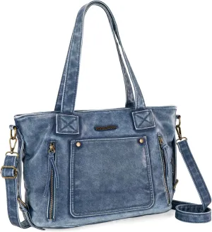 Montana West Washed Leather Hobo Bags for Women Roomy Handbags with Crossbody Strap