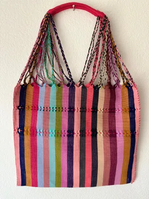 Multicolor Loom Tote Bag