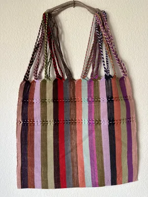 Multicolor Loom Tote Bag