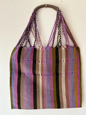 Multicolor Loom Tote Bag