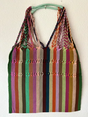 Multicolor Loom Tote Bag