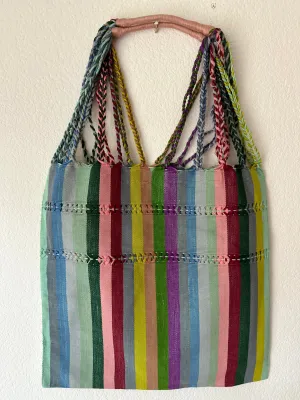Multicolor Loom Tote Bag