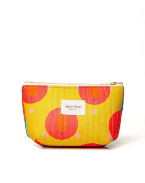 Mustard Mango Makeup Bag