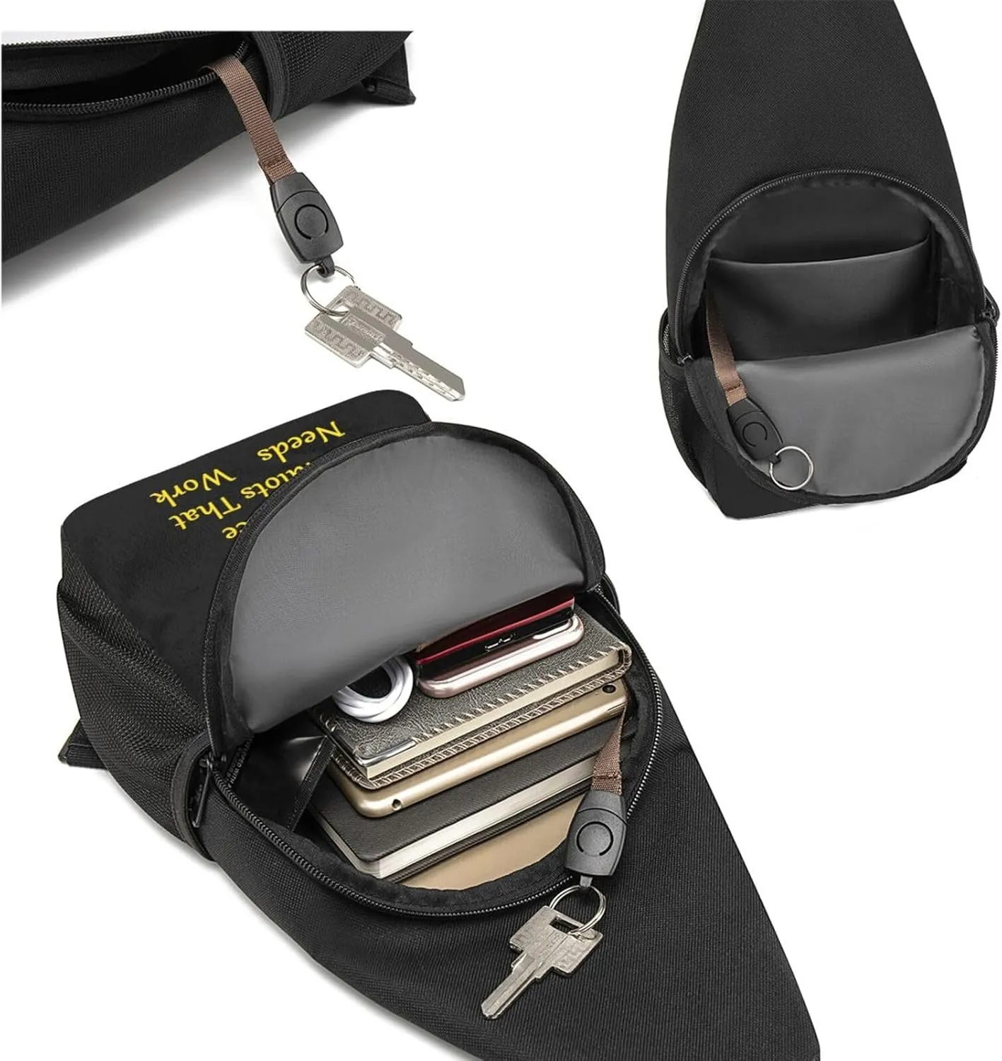 My People Skills are Fine Chest Pack Leisure Shoulder Crossbody Chest Bag