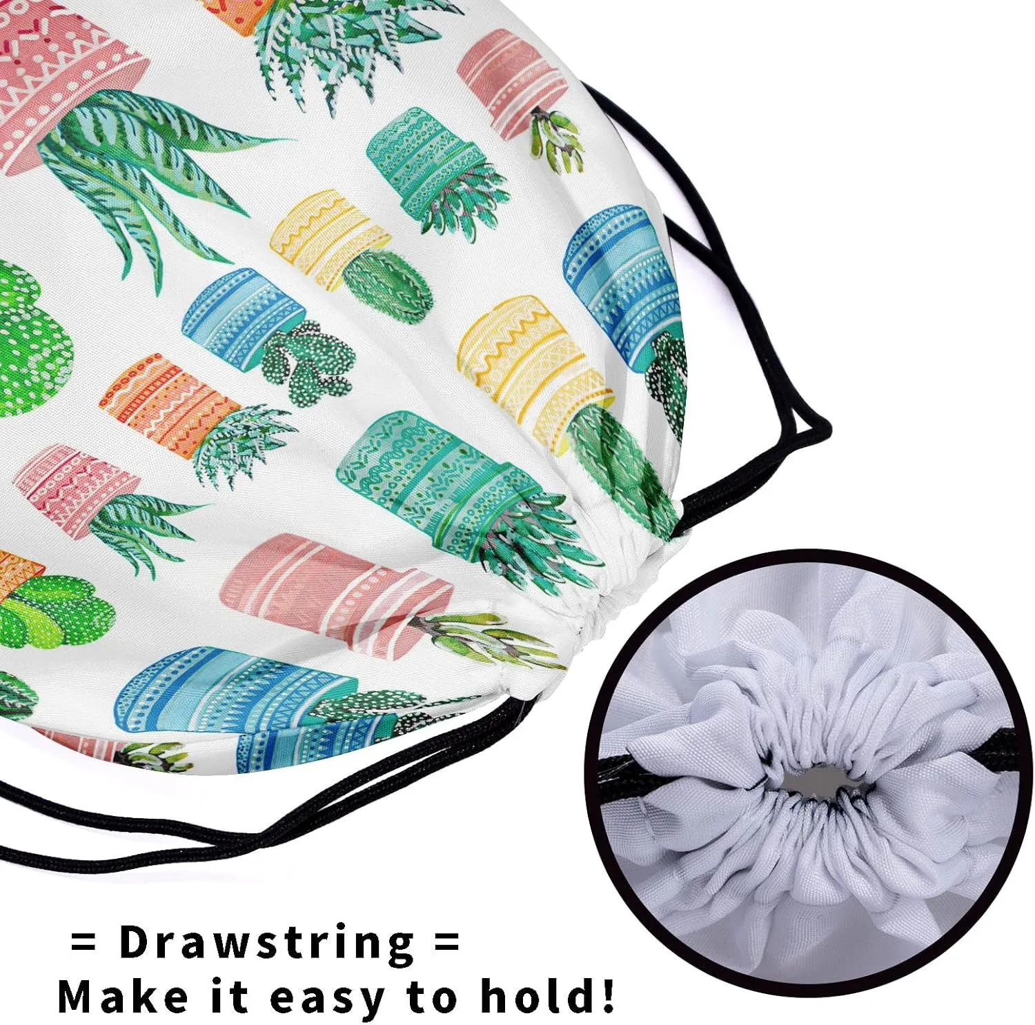Nerxy Leaf Grip Bags for Gymnastics Tropical Leaves Grip Bag Botanical Drawstring Storage Bags