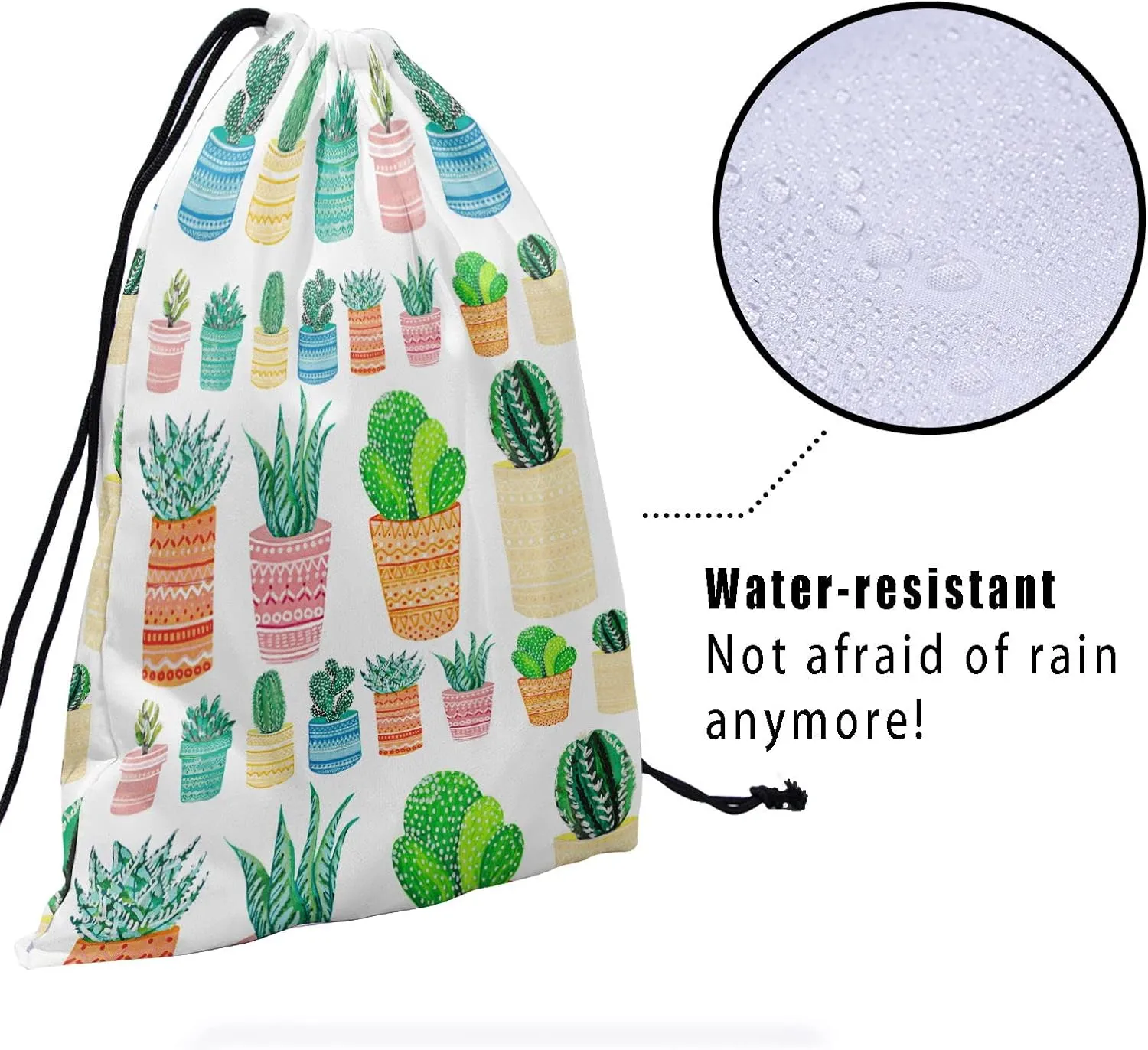 Nerxy Leaf Grip Bags for Gymnastics Tropical Leaves Grip Bag Botanical Drawstring Storage Bags