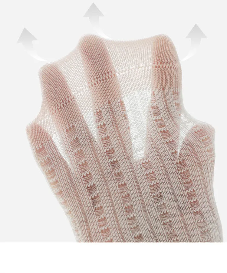 Newborn baby socks spring and summer new thin boys and girls mesh baby socks loose boneless mid-tube socks